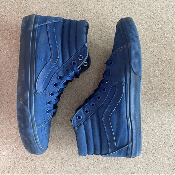Vans Other - Vans SK8 Hi Mono Canvas True Blue | Men's 8 Women's 9.5